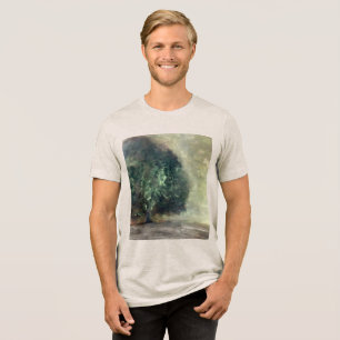 Camiseta Triblenda Pintura artística de árboles de bosque acuático