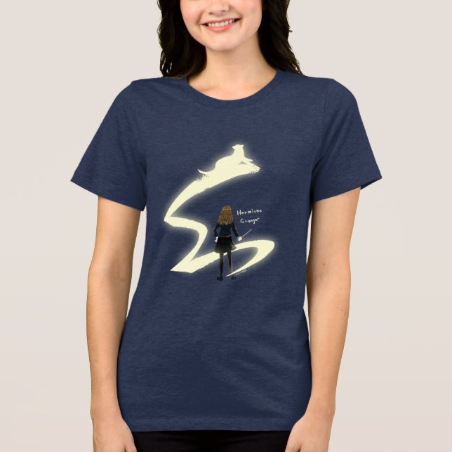 Camiseta Triblenda Pintura del Patronus de Hermione Granger (Anverso)