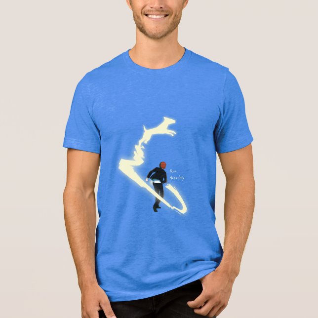 Camiseta Triblenda Pintura del Patronus de Ron Weasley (Anverso)