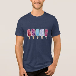 Camiseta Triblenda Pinturas de acuarela de paletas vibraciones verani