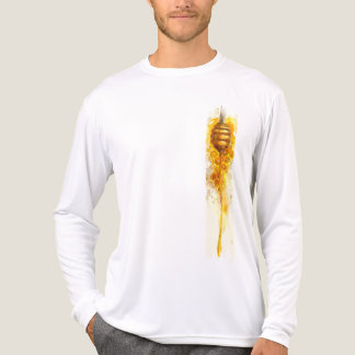 Camiseta Triblenda Pinza de pincel de la llovizna de miel dorada