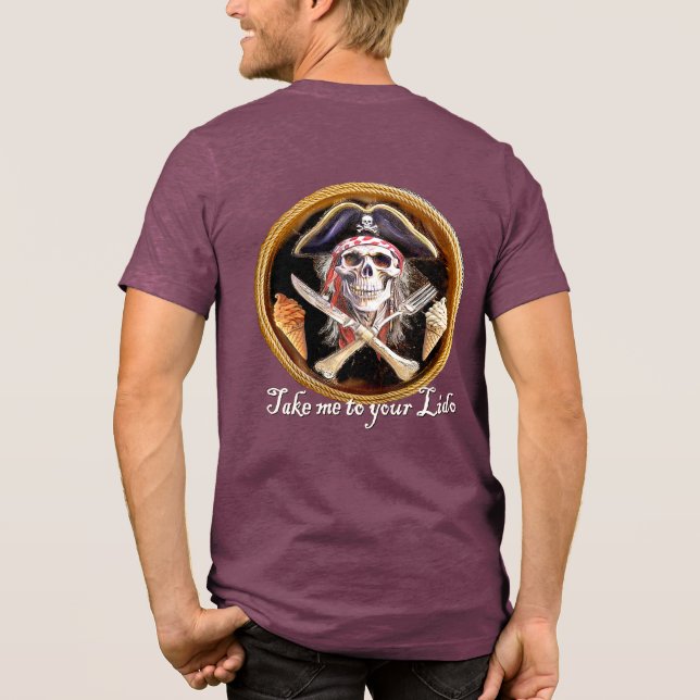 Camiseta Triblenda Pirata de Buffaners "Llévame a tu Lido" (Reverso )