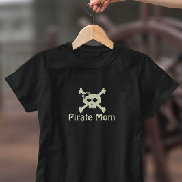 Camiseta Triblenda Pirate Mom Skull Crossbone Halloween T-Shirt