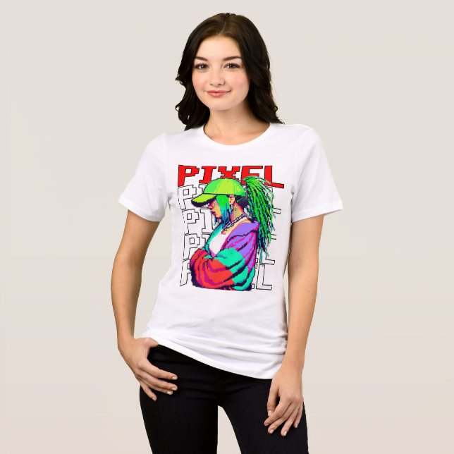 Camiseta Triblenda Pixel chica tuff (Anverso Completo)