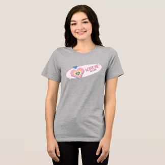 Camiseta Triblenda píxel de corazón Y2k