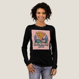 Camiseta Triblenda Pizza, palomas y gente Nueva York
