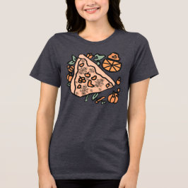 Camiseta Triblenda Pizza Retro con giro de calabaza