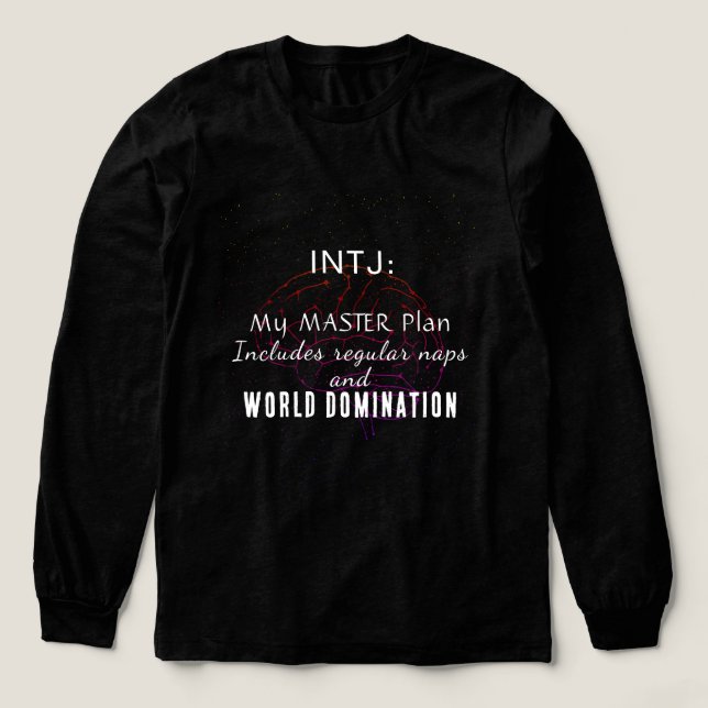 Camiseta Triblenda Plan Maestro de INTJ (Diseño traserp)