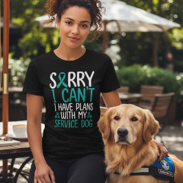 Camiseta Triblenda Planes de Perro de Servicio para TEPT Cinta Azul T