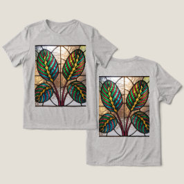 Camiseta Triblenda Plantas de rezo de vidrio manchado gris