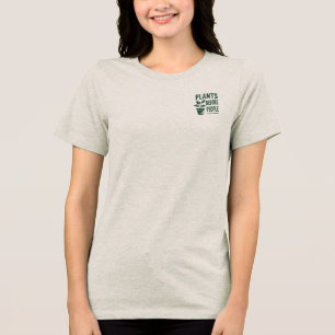 Camiseta Triblenda Plantas divertidas antes que las personas Arte de