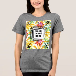 Camiseta Triblenda Plantilla Bella+Canvas Trinco de tres mezclas feme