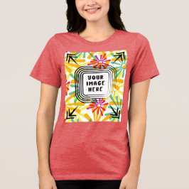 Camiseta Triblenda Plantilla Bella+Canvas Trinco de tres mezclas feme