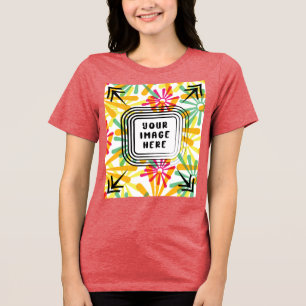 Camiseta Triblenda Plantilla Bella+Canvas Trinco de tres mezclas feme