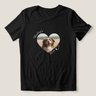 Camiseta Triblenda Plantilla de foto con forma de corazón para mamá d