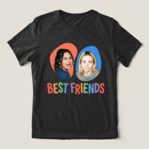 Camiseta Triblenda Plantilla de foto de mejores amigos colorida