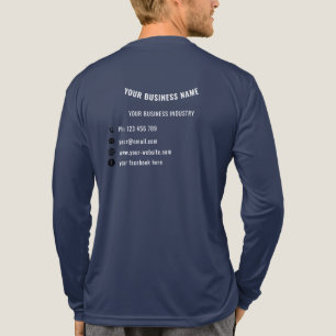 Camiseta Triblenda Plantilla de negocio personalizada de información 