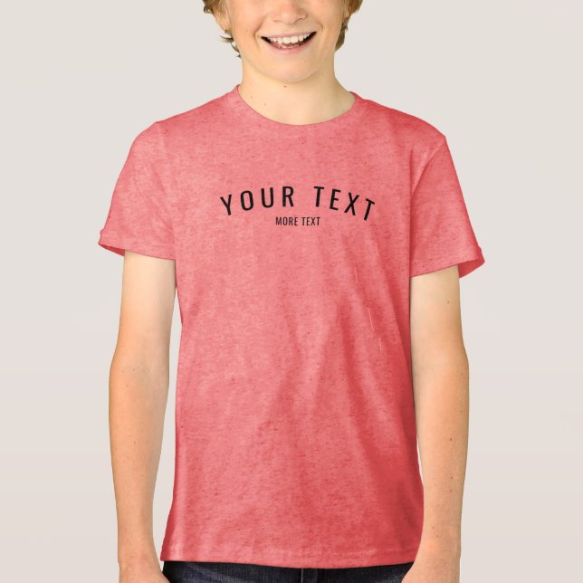 Camiseta Triblenda Plantilla de personalizado Niños modernos Niños Tr (Anverso)