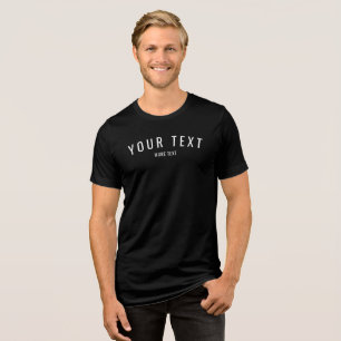Camiseta Triblenda Plantilla moderna personalizado Mens sólida trimez