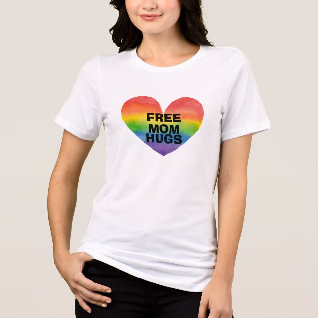 Camiseta Triblenda Plantilla personalizada de abrazos de mamá libre (Anverso)
