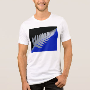 Camiseta Triblenda Plata Fern de Nueva Zelanda