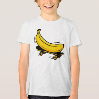 Camiseta Triblenda Plátano Divertido en Patineta Gráfico