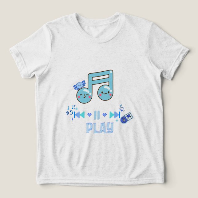 Camiseta Triblenda Play music  (Diseño delantero )