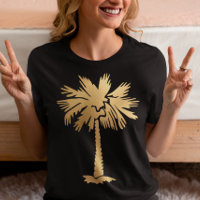 Playa de Verano de Palm Tree con Relieve metalizad
