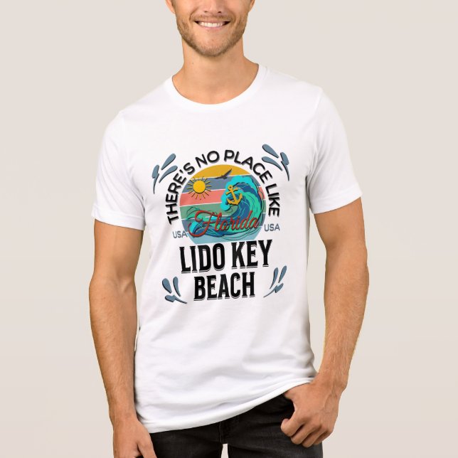Camiseta Triblenda Playa Lido Key, Florida (Anverso)