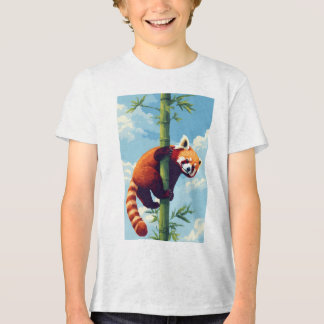 Camiseta Triblenda Playas Rojas Panda Pixel Art T-Shirt