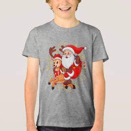 Camiseta Triblenda **"Playful Santa Claus Design – Fun and Festive Ch