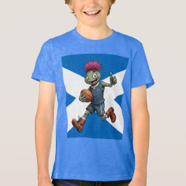 Camiseta Triblenda Playful Scottish Thistle Rugby Illustration