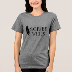 Camiseta Triblenda Pluma de pluma Vibes Escriba Autor Escritor Poeta