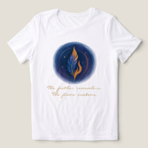 Camiseta Triblenda Pluma Mística y Llama