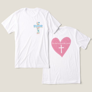 Camiseta Triblenda Pocket Floral Cross John 3:16 Unisex