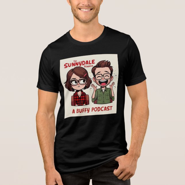 Camiseta Triblenda Podcast con logotipo de Sunnydale Diaries T-Shirt (Anverso)