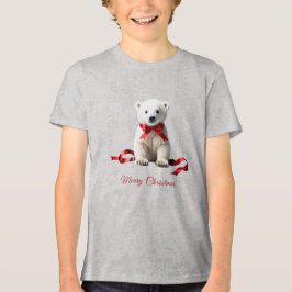 Camiseta Triblenda Polar Bear Christmas Holiday