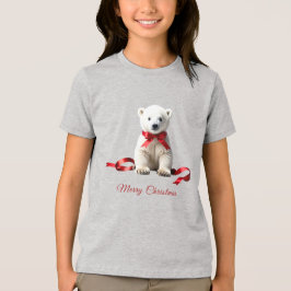 Camiseta Triblenda Polar Bear Christmas Holiday