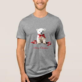 Camiseta Triblenda Polar Bear Christmas Holiday Men's T-Shirt