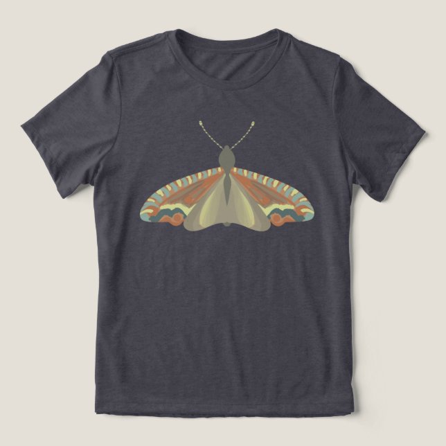 Camiseta Triblenda Polilla pintada (Diseño delantero )
