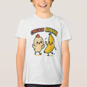CAMISETA TRIBLENDA ¡POLLITO PLÁTANO MONADA!
