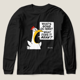 Camiseta Triblenda Pollo existencial de Sandra Boynton
