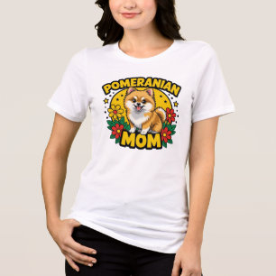 Camiseta Triblenda Pomerania Mom Floral