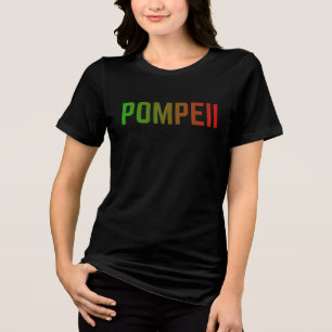 Camiseta Triblenda Pompeya Italia Diseño Tipográfico Minimalista