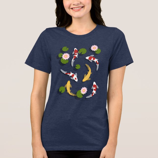 Camiseta Triblenda Pond Koi Fish (Anverso)