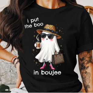Camiseta Triblenda Pongo el Boo en Boujee Fantasma Coquette Halloween