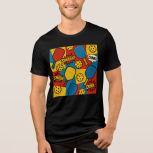 Camiseta Triblenda Pop Art Pickleball - Diseño Retro Comic