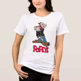 Camiseta Triblenda Popeye and Olive Oyl Classic Cartoon Love Design