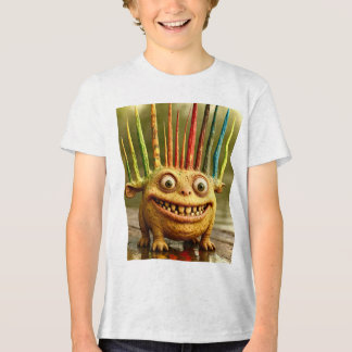 Camiseta Triblenda Populares amigos - Poster monstruo arcoiris arreci