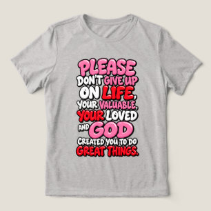 Camiseta Triblenda Por favor no te rindas